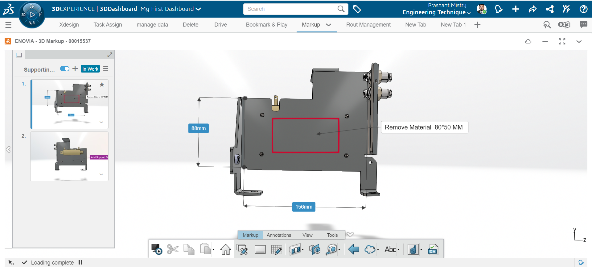 3d markup app